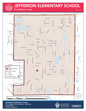 Jefferson enrollment area map 